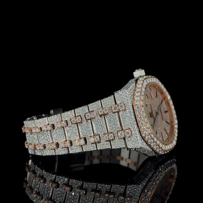 Rose Gold Royale Iced-Out Brilliance in Every Detail By CrownIce