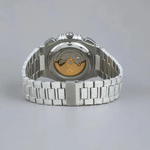 The Ice Monarch Bold & Brilliant All-White Timepiece By CrownIce