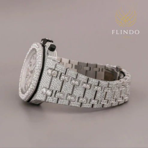 Bling Diamond Watch for Men – IVEVAR Full Iced Out Moissanite Diamond Watch