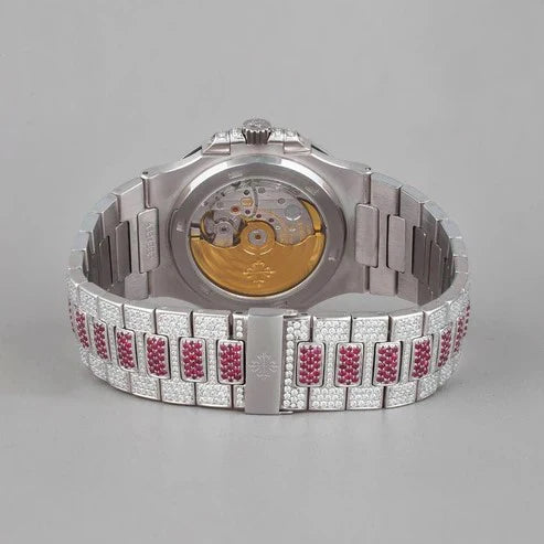 Luxury Unleashed Ruby & Diamond-Encrusted Precision TimepieceBy CrownIce