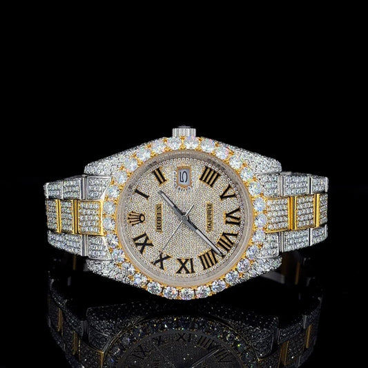 Roman Gold A Timepiece of Royal Sparkle & PrestigeBy CrownIce