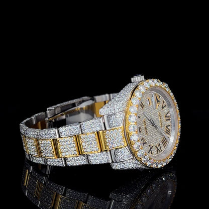 Roman Gold A Timepiece of Royal Sparkle & PrestigeBy CrownIce
