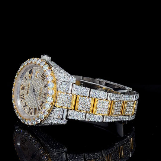 Roman Gold A Timepiece of Royal Sparkle & PrestigeBy CrownIce