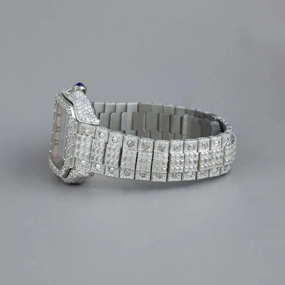 Luxury Diamond-Studded Timepiece with Unique Arabic Numerals By CrownIce