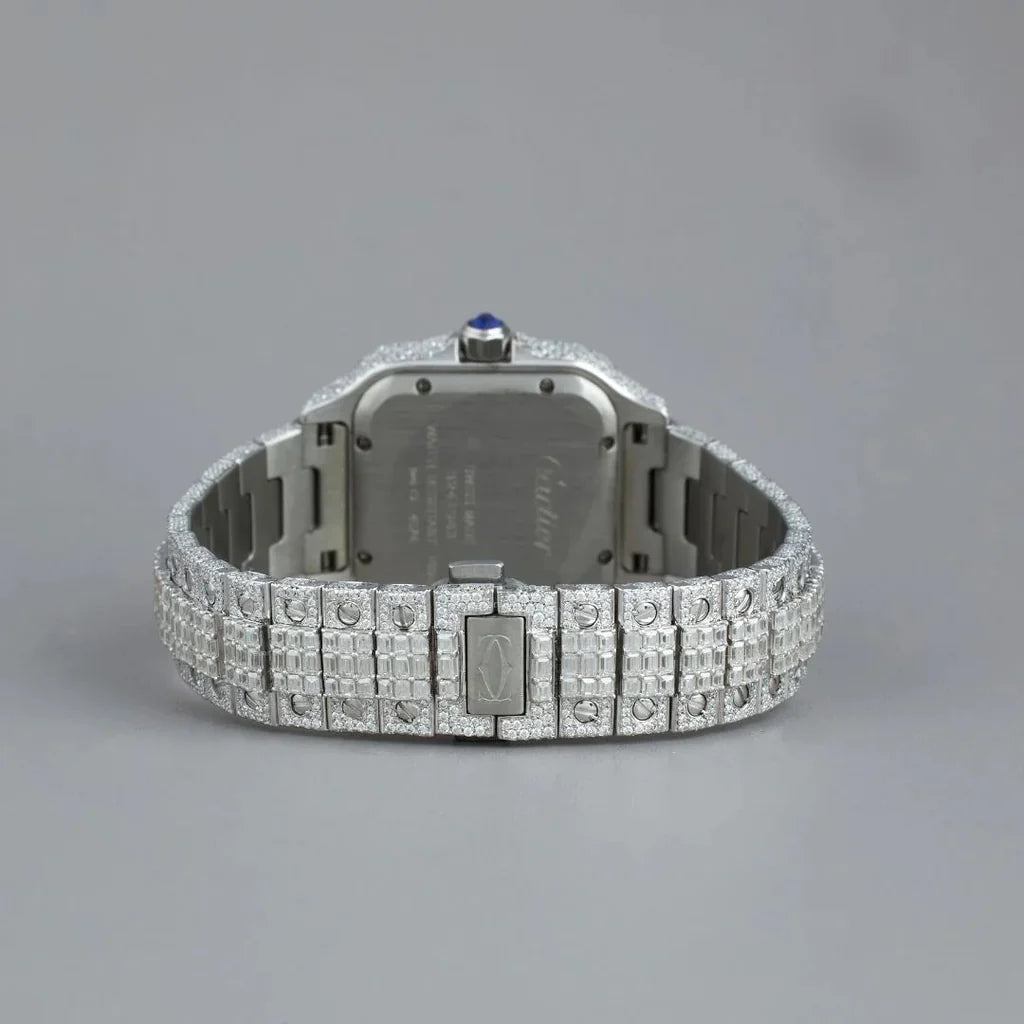 Luxury Diamond-Studded Timepiece with Unique Arabic Numerals By CrownIce