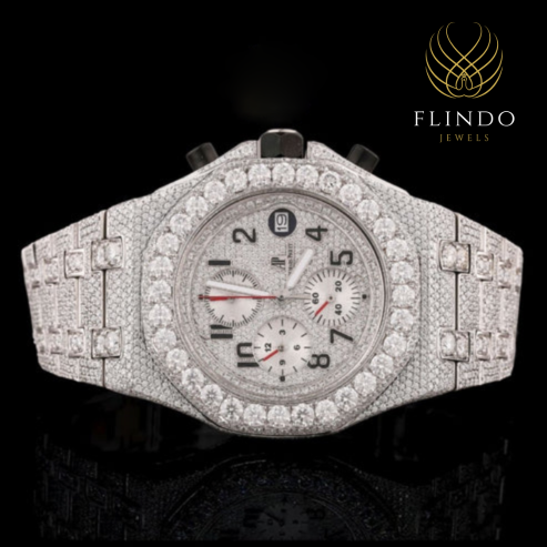 Bling Diamond Watch for Men – IVEVAR Full Iced Out Moissanite Diamond Watch
