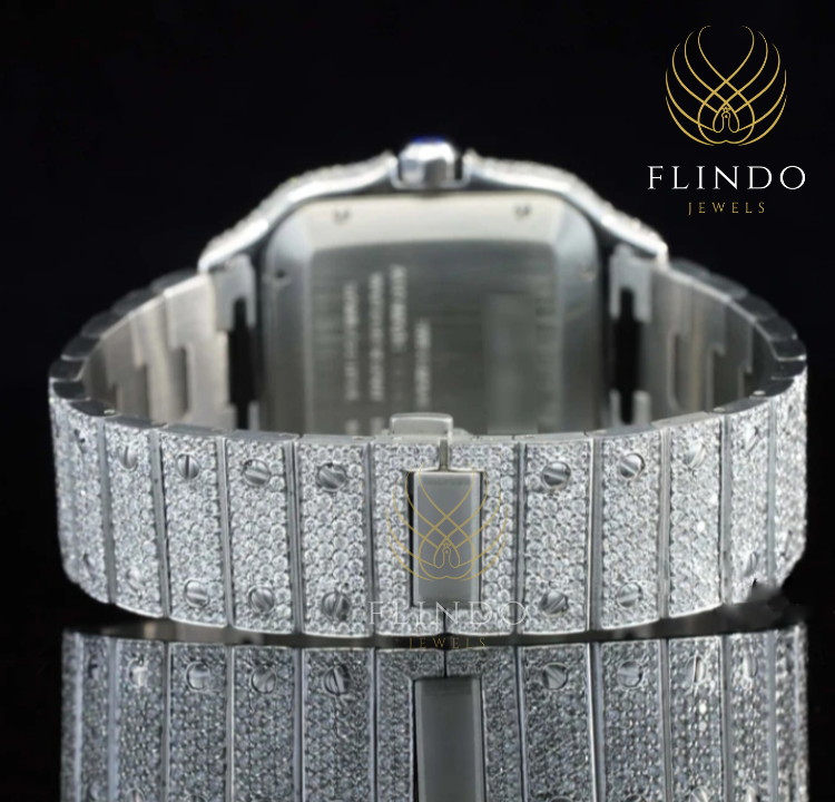 Fully Diamond Iced Out Moissanite Watch For Men