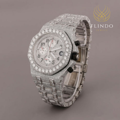 Bling Diamond Watch for Men – IVEVAR Full Iced Out Moissanite Diamond Watch