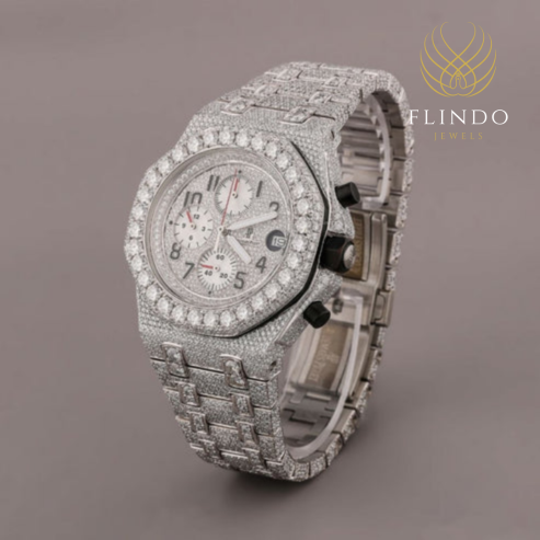 Bling Diamond Watch for Men – IVEVAR Full Iced Out Moissanite Diamond Watch