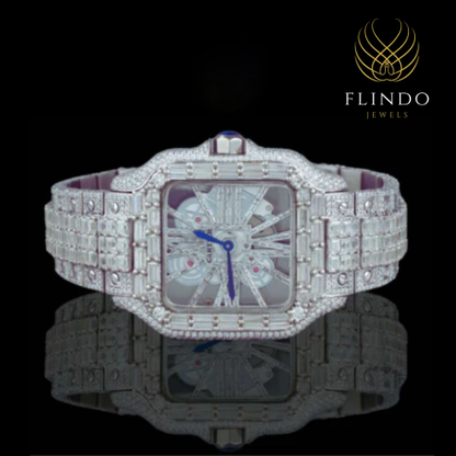 Baguette-Cut Moissanite Diamond Watch - Premium Luxury Design Ivevar