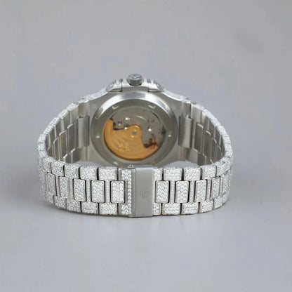 Mocha Frost Diamond-Encrusted Brilliance with a Chocolate Dial By CrownIce