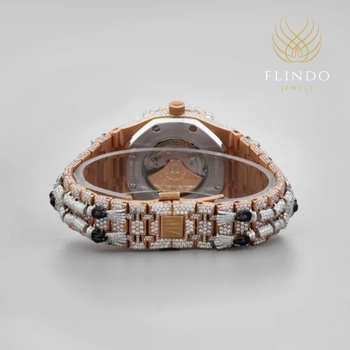 Bling Men’s Watch – Full Iced Moissanite Diamonds & Roman Dial By Ivevar