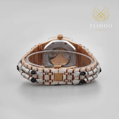 Bling Men’s Watch – Full Iced Moissanite Diamonds & Roman Dial By Ivevar