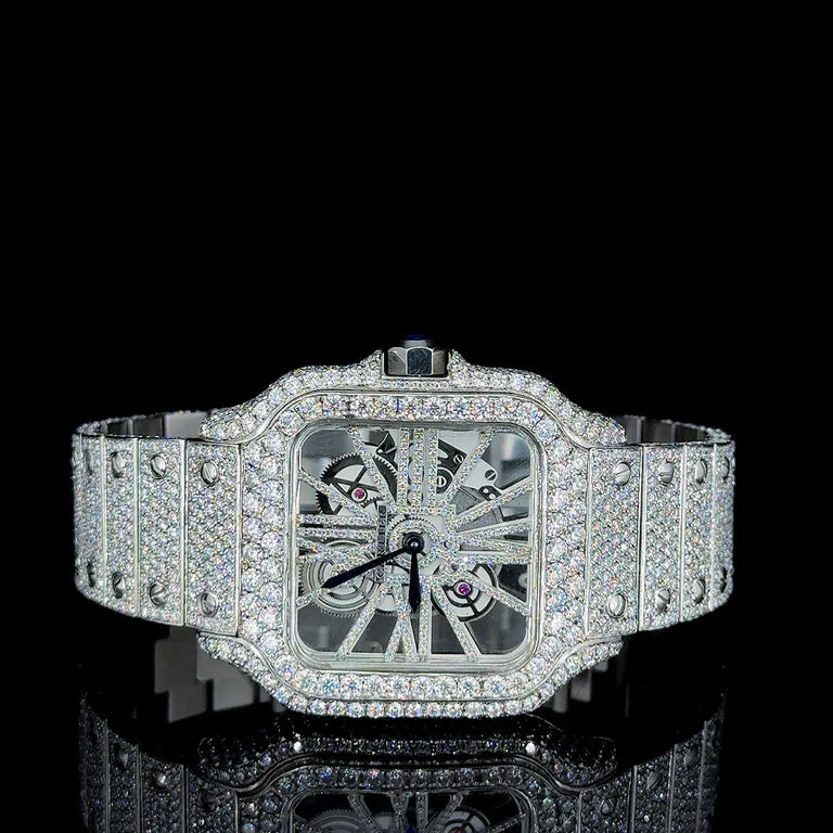 Crystal Skeleton – A Radiant Fusion of Mechanical Art and Diamond Elegance By CrownIce