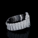 Frozen Elegance - Fully Iced-Out Diamond Timepiece with Arabic Dial By CrownIce
